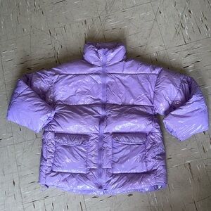 ASOS puffer lavender coat